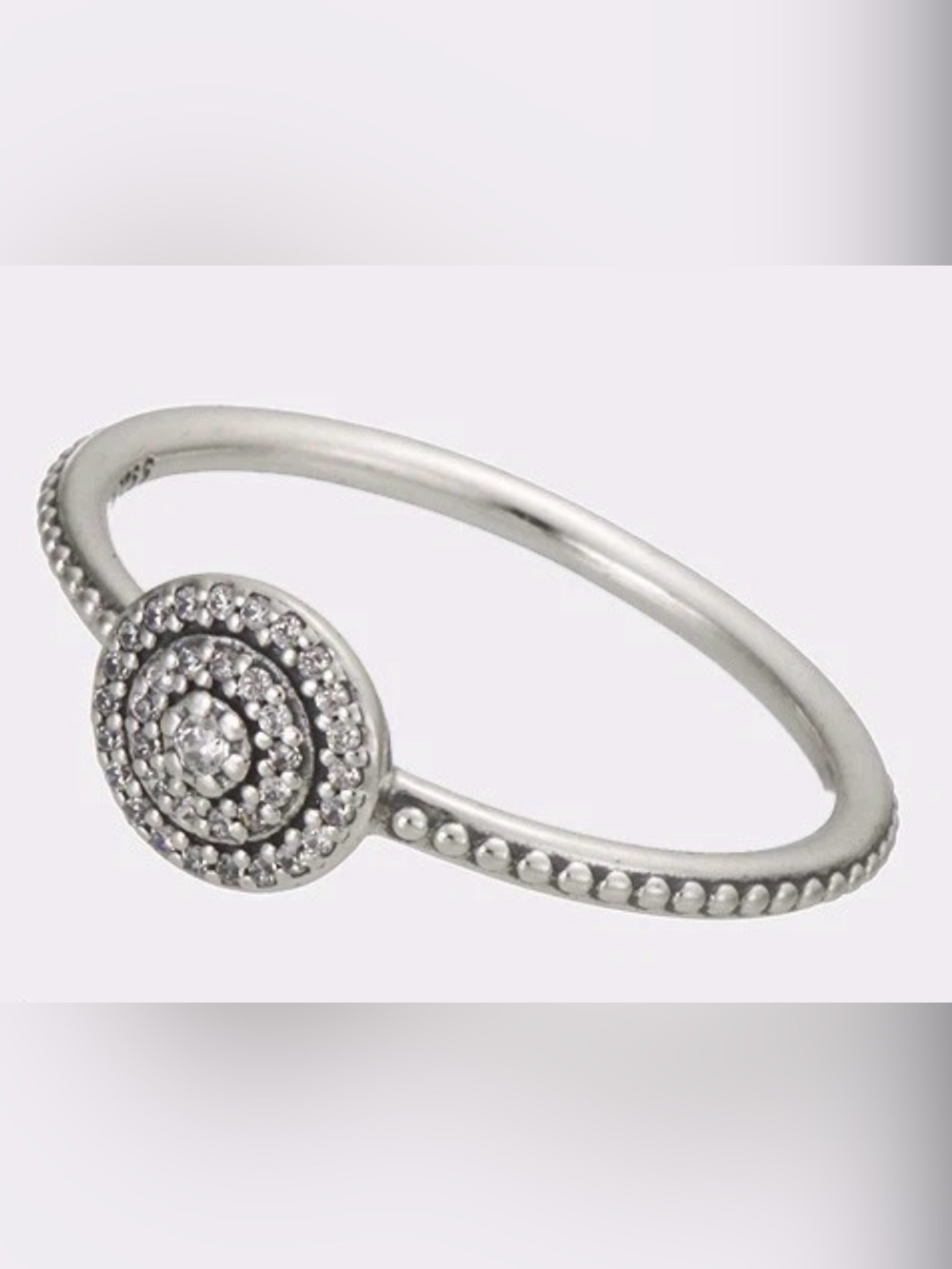 Pandora Sterling Silver Radiant Elegance Ring in Sterling Silver size 8